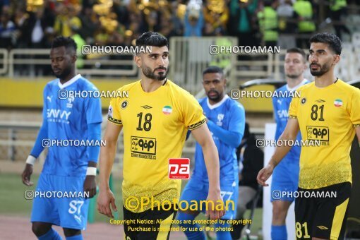 2212309, lsfahann,Mobarakeh, Iran, AFC Champions League 2023, Eighth final, Going Play, Sepahan 1 v 3 Al-Hilal FC on 2024/02/15 at Naghsh-e Jahan Stadium