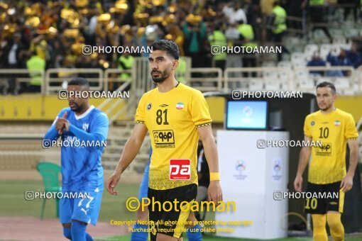 2212310, lsfahann,Mobarakeh, Iran, AFC Champions League 2023, Eighth final, Going Play, Sepahan 1 v 3 Al-Hilal FC on 2024/02/15 at Naghsh-e Jahan Stadium