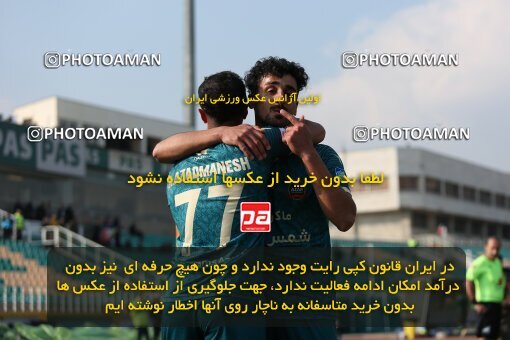 2213223, Tehran, Iran, Iran Pro League، Persian Gulf Cup، 2023-2024 season، Second Leg، Week 17، Havadar S.C. 2 v ۱ Shams Azar F.C. on 2024/02/22 at Shahid Dastgerdi Stadium