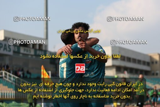 2213225, Tehran, Iran, Iran Pro League، Persian Gulf Cup، 2023-2024 season، Second Leg، Week 17، Havadar S.C. 2 v ۱ Shams Azar F.C. on 2024/02/22 at Shahid Dastgerdi Stadium