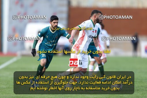 2219801, Iran pro league, 2023-2024، Persian Gulf Cup، Week 18، Second Leg، 2024/02/28، Qazvin، ورزشگاه سردار آزادگان، شمس آذر قزوین 0 - 0 Mes Rafsanjan