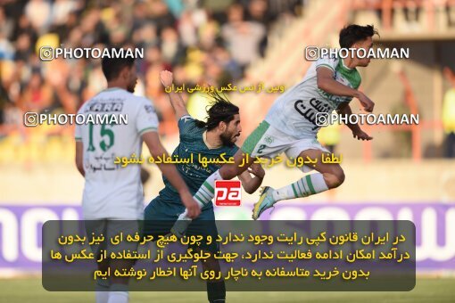 2225430, Qazvin, Iran, Iran Pro League، Persian Gulf Cup، 2023-2024 season، Second Leg، Week 19، Shams Azar F.C. 2 v ۱ Aluminium Arak on 2024/03/08 at ورزشگاه سردار آزادگان