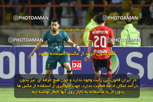 2251064, Qazvin, Iran, Iran Pro League، Persian Gulf Cup، 2023-2024 season، Second Leg، Week 21، Shams Azar F.C. ۰ v 2 Tractor S.C. on 2024/03/17 at ورزشگاه سردار آزادگان