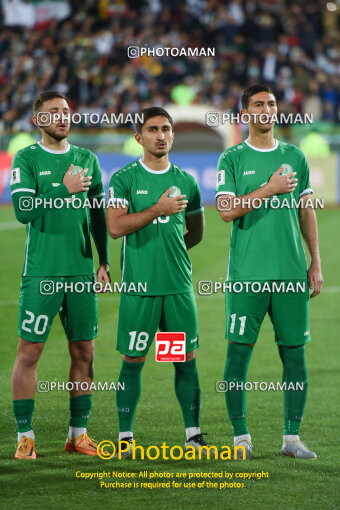 2251601, مرحله گروهی مسابقات فوتبال مقدماتی جام جهانی ۲۰۲6، گروه E، دور رفت, 1403/01/02، ایران، تهران، ورزشگاه آزادی، ایران ۵ - ۰ ترکمنستان