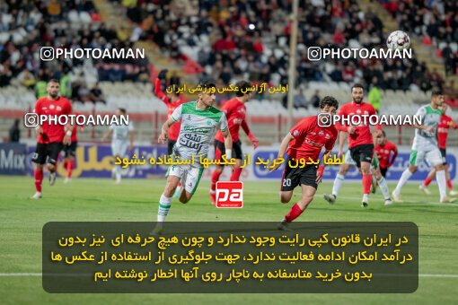 2241583, Tabriz, Iran, Iran Pro League، Persian Gulf Cup، 2023-2024 season، Second Leg، Week 22، Tractor S.C. ۱ v ۱ Aluminium Arak on 2024/04/08 at Yadegar-e Emam Stadium