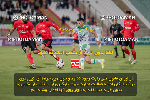 2241586, Tabriz, Iran, Iran Pro League، Persian Gulf Cup، 2023-2024 season، Second Leg، Week 22، Tractor S.C. ۱ v ۱ Aluminium Arak on 2024/04/08 at Yadegar-e Emam Stadium