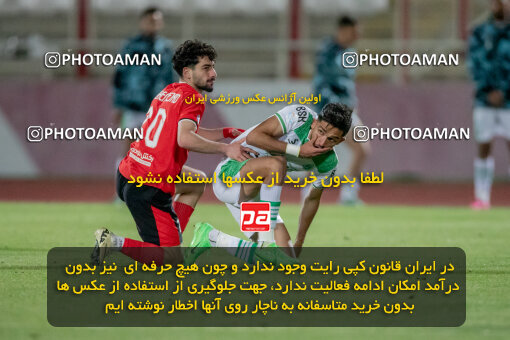 2241606, Tabriz, Iran, Iran Pro League، Persian Gulf Cup، 2023-2024 season، Second Leg، Week 22، Tractor S.C. ۱ v ۱ Aluminium Arak on 2024/04/08 at Yadegar-e Emam Stadium