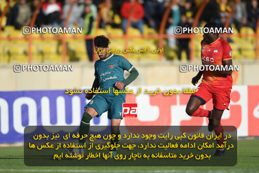 2259284, Qazvin, Iran, Iran Pro League، Persian Gulf Cup، 2023-2024 season، Second Leg، Week 23، Shams Azar F.C. ۱ v ۰ Foulad Khouzestan on 2024/04/12 at ورزشگاه سردار آزادگان