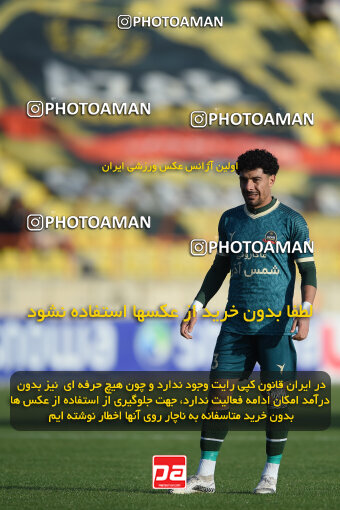 2259288, Qazvin, Iran, Iran Pro League، Persian Gulf Cup، 2023-2024 season، Second Leg، Week 23، Shams Azar F.C. ۱ v ۰ Foulad Khouzestan on 2024/04/12 at ورزشگاه سردار آزادگان