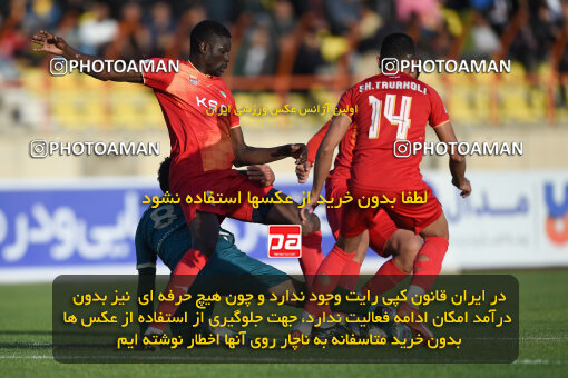 2259299, Qazvin, Iran, Iran Pro League، Persian Gulf Cup، 2023-2024 season، Second Leg، Week 23، Shams Azar F.C. ۱ v ۰ Foulad Khouzestan on 2024/04/12 at ورزشگاه سردار آزادگان