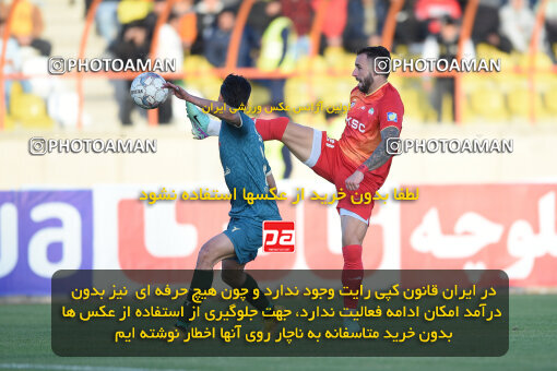 2259380, Qazvin, Iran, Iran Pro League، Persian Gulf Cup، 2023-2024 season، Second Leg، Week 23، Shams Azar F.C. ۱ v ۰ Foulad Khouzestan on 2024/04/12 at ورزشگاه سردار آزادگان