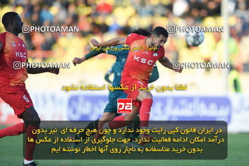 2259387, Qazvin, Iran, Iran Pro League، Persian Gulf Cup، 2023-2024 season، Second Leg، Week 23، Shams Azar F.C. ۱ v ۰ Foulad Khouzestan on 2024/04/12 at ورزشگاه سردار آزادگان