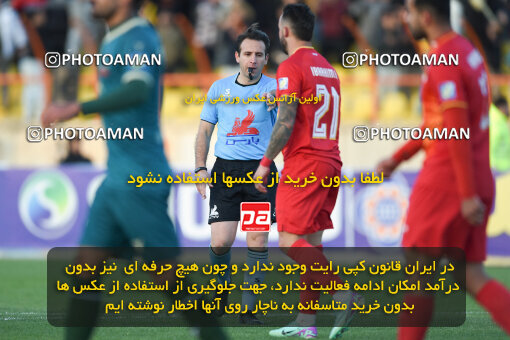 2259428, Qazvin, Iran, Iran Pro League، Persian Gulf Cup، 2023-2024 season، Second Leg، Week 23، Shams Azar F.C. ۱ v ۰ Foulad Khouzestan on 2024/04/12 at ورزشگاه سردار آزادگان