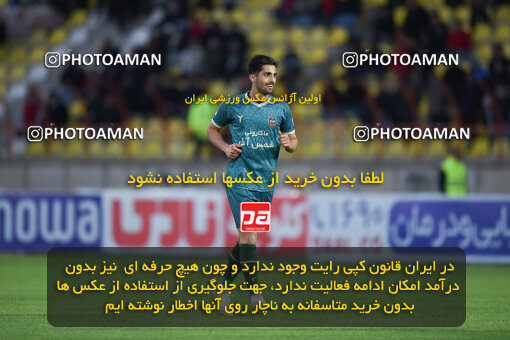 2259496, Qazvin, Iran, Iran Pro League، Persian Gulf Cup، 2023-2024 season، Second Leg، Week 23، Shams Azar F.C. ۱ v ۰ Foulad Khouzestan on 2024/04/12 at ورزشگاه سردار آزادگان