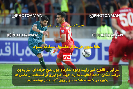 2259513, Qazvin, Iran, Iran Pro League، Persian Gulf Cup، 2023-2024 season، Second Leg، Week 23، Shams Azar F.C. ۱ v ۰ Foulad Khouzestan on 2024/04/12 at ورزشگاه سردار آزادگان