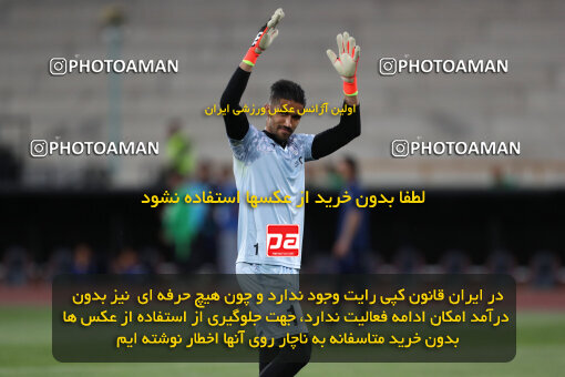 2292298, Tehran, Iran, Iran Pro League، Persian Gulf Cup، 2023-2024 season، Second Leg، Week 29، Esteghlal ۱ v ۰ Gol Gohar Sirjan on 2024/05/28 at Azadi Stadium