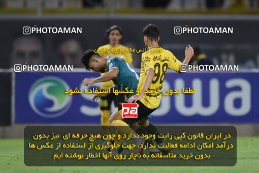 2293567, Isfahan, Iran, Iran Pro League، Persian Gulf Cup، 2023-2024 season، Second Leg، Week 30، Sepahan 4 v ۱ Shams Azar F.C. on 2024/06/01 at Naghsh-e Jahan Stadium