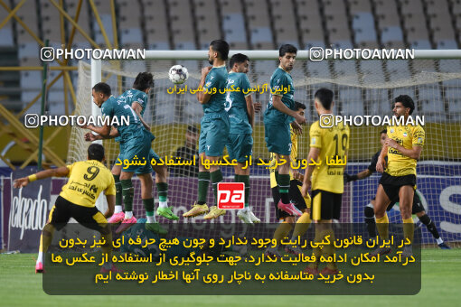 2293929, Isfahan, Iran, Iran Pro League، Persian Gulf Cup، 2023-2024 season، Second Leg، Week 30، Sepahan 4 v ۱ Shams Azar F.C. on 2024/06/01 at Naghsh-e Jahan Stadium