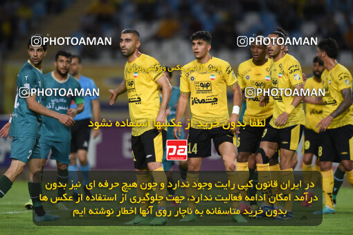 2293983, Isfahan, Iran, Iran Pro League، Persian Gulf Cup، 2023-2024 season، Second Leg، Week 30، Sepahan 4 v ۱ Shams Azar F.C. on 2024/06/01 at Naghsh-e Jahan Stadium