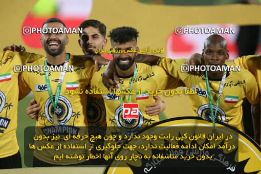 2321617, Tehran, Iran, Final 2023–24 Iranian Hazfi Cup, Khorramshahr Cup, Sepahan 2 v 0, Sepahan's Trophy Ceremony on 2024/06/20 at Azadi Stadium