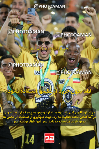 2321643, Tehran, Iran, Final 2023–24 Iranian Hazfi Cup, Khorramshahr Cup, Sepahan 2 v 0, Sepahan's Trophy Ceremony on 2024/06/20 at Azadi Stadium