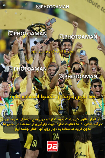 2309978, Tehran, Iran, Final 2023–24 Iranian Hazfi Cup, Khorramshahr Cup, Sepahan 2 v 0, Sepahan's Trophy Ceremony on 2024/06/20 at Azadi Stadium